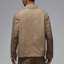 Nike Jordan Essentials Chicago Men's Loose Fit Comfortable Cotton Utility Windbreaker Jacket - Light Brown - View 2