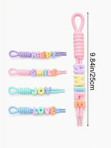 10/20pcs Colorful Nylon Cord, Jewelry Making Handmade Braided Rope, Suitable For Keychains, Backpack Accessories, Christmas Gifts, Holiday Decorations - Solid Color - View 3