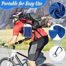 20 Pcs Cooling Towel 40 X 12 Ice Towel For Neck And Face Microfiber Chilly With Bag Breathable Yoga Gym Stay Cool Towels Sweat Rag For - RoyalBlue - View 7