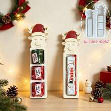 1pc/2pcs Large & Small Christmas Santa & Reindeer Silicone Molds, Gift Decoration Plaster Resin Molds, Perfect For Handmade Crafts, Gift Making, Easy Release & Reusable - Silicone Mold - View 4