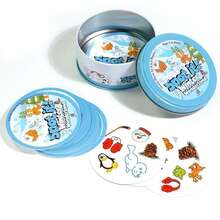 Panini Cartoon Anime Theme Quick Reaction Matching Card Game, Portable Tin Box Parent-Child Interactive Tabletop Game, Educational Image Search Game, Round Card Design, Fun Same-Image Matching Battle Gameplay, Train Observation And Reaction Skills, Suitable For All Ages - Multi-Player Interactive Gameplay, Perfect For Family Gatherings, Friend Parties, Classroom Games, Birthday Gifts - View 1