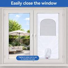 Sello de ventana para aires acondicionados portátiles: Ajuste personalizado para su ventana - Blanco - Ver 10
