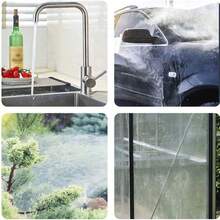 Household Water Spray Gun, Hose Nozzle, Garden Hose Nozzle, Water Spray Gun Nozzle Set, 3 Adjustable Spray Modes, Equipped With Multiple Connectors, Suitable For Home Car Washing And Outdoor Multi-Scenario Cleaning - View 6