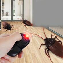 Infrared Remote Control Fake Cockroach Toy, Prank Insect, Scary Trick Insect For Party, Prank Toy - Brown - View 8