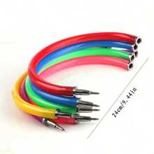 5pcs/10pcs Bracelet Pens, Random Colors, Cute Wristband Ballpoint Pens, Bracelet Pens, Bangle Pens, Creative Office Stationery. - Multiple Styles - View 4