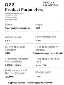 Open Ear Earhook TWS Wireless Earbuds, Lightweight Comfort Non-In-Ear Headphones, HiFi Stereo Sound HD Clear Calls, Sport Running Daily Use Wireless Earphones Compatible With IOS & Android - View 9