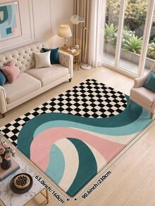 DAJIANG 1 chiếc thảm kẻ ô, thảm bếp, thảm hành lang, phù hợp cho phòng tắm, ngoài trời, trong nhà, hành lang, phòng ngủ, phòng khách, cạnh giường, giặt máy dễ làm sạch, đế chống trượt, thảm trang trí phòng ngủ mùa thu - Nhiều màu - Xem 17