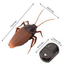 Infrared Remote Control Fake Cockroach Toy, Prank Insect, Scary Trick Insect For Party, Prank Toy - Brown - View 11