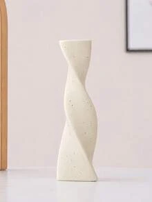 1件扭曲擴香瓶，現代極簡黑米色斑點空香氛擴香花瓶，臥室客廳居家裝飾 - A - 查看 9