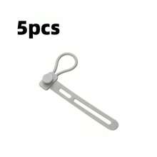 5pcs Multi-Function Silicone Strap Storage Clips, Hanging Storage Organizer Ties, Kitchen Tool Storage, Bathroom Tool Storage, Home Tool Storage, Handle Tool Hanging Storage, Home Decor, Room Decor - Multicolor - View 14
