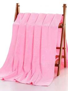 4pcs Random Embossed Bear Design Quick-Dry Soft Absorbent Thick Face Towels For Home Use - Multicolor - View 5