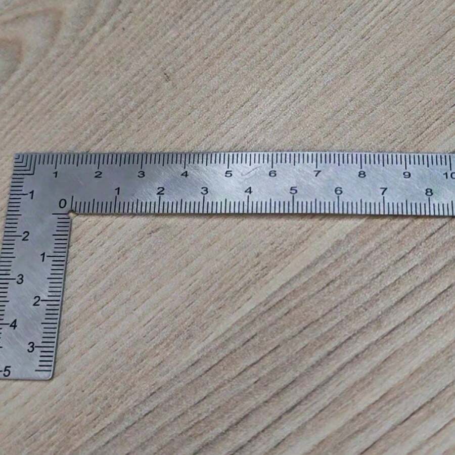 1pc Stainless Steel Mini L Square Shape Ruler Woodworking Tool Precision Measurement Tool For Building Framing Gauges - Multicolor - View 1