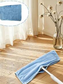 Floor Scraper Mop Set, Magic Floor Scraper Replacement Cloth, Includes Cover Cloth, Coral Fleece Floor Cleaning Cloth, Mop Absorbent Cover, One-Pass Dust Removal, Thickened No-Shedding, Easy To Clean And Machine Washable, Professional Cleaning Use, Thickened Absorbent Towel, Floor Wiping Cloth, Home Essential - Multicolor - View 9