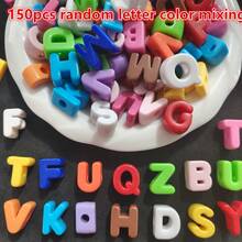 75pcs Acrylic Large Hole 3D Letter Beads, Random Mixed Color Loose Beads For Handmade Jewelry, Phone Chain, Keychain, Decorative Beads - Multicolor - View 16