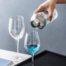 Shaker à cocktail, 400 ML en verre en acier inoxydable Shaker à cocktail Martini Shaker à agiter + Mixeur avec tamis Mixeur à cocktail, accessoires de bar - Voir 4