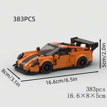 MIKEMENG 383/301/394/308/393/439 PCS Classic MOC Building Blocks Racing Car Set, Adult DIY Assemble Car Toy Model, Suitable For Collection, City Tech Champion Cup Series, Perfect As Birthday, Halloween, Christmas Gift For Boyfriend, Husband - Model - View 14