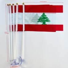 1pc Republic Flag, A Set Handheld Flags, Durable Polyester, For Indoor/Outdoor Use - Perfect For Home, Yard, And Garden Decor - Multicolor - View 7