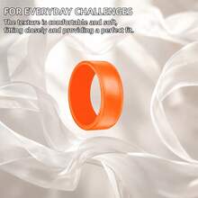 7入組智慧戒指矽膠保護套，相容 Oura Ring Gen 3 / Gen 4 與 Galaxy Ring，柔軟防刮戒指套，螢光配件 - 查看 5
