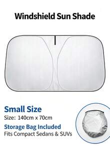 1pc Car Sun Shade, Front Windshield Sun Protection Heat Insulation Shade, Car Interior Sun Protection Accessory, Universal Car Sun Shade, Upgraded Car Sun Umbrella, Easy To Install And Foldable Storage, Suitable For Sedan, SUV And Pickup Truck, Heat Protection Sun Shade Device, Essential Car Sun Shade For Summer - 1pc - View 13