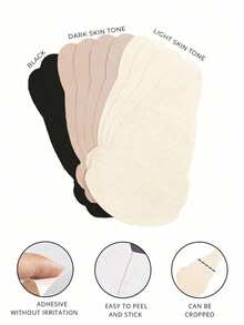 30pcs New Extra Large Invisible Anti-Slip Lift-Up Breast Tape, Suitable For Large Breasts, Anti-Glare, Prevent Breast Sagging, Disposable Elastic Non-Woven Fabric Nipple Covers - Multicolor - View 2