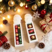 SILIKE LUFEI 2pcs Christmas Clay Silicone Mold Set, 2-Cavity Santa Claus & Reindeer Gift Clip Ornament Mold, Suitable For Resin, Plaster, Candle, Aromatherapy Products, Home Decor Display - Silicone Mold - View 6