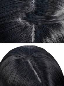 alicegarden Wig sintetis sepanjang 28 inci dengan gaya lurus alami dan warna-warni yang menakjubkan. Dirancang dengan poni, wig palsu ini sangat cocok untuk penggunaan sehari-hari, pesta, dan cosplay, menawarkan wig alami dan tahan lama sebagai hadiah untuk para wanita. - MultiWarna - View 6