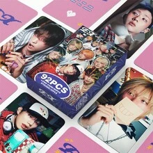 1PC 92pcs Pink Ink JENNIE K-POP Merchandise LOMO Photocard - A - View 1