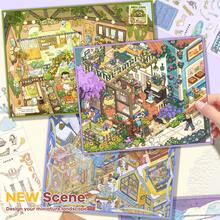 HEYBAO Fantasy Mini World 3D Scene Sticker DIY Craft Set, Dreamy Life Sticker Book Gift Collection - Multicolor - View 5