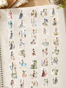 SCXXBSW 50pcs "Vacation Time" PET Decorative Stickers-Perfect For Decorating Office Chairs, Pencil Cases, Envelopes, And Bookshelves. Ideal For Winter And New Year's. - Sticker - View 7