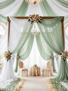 White + Light Green