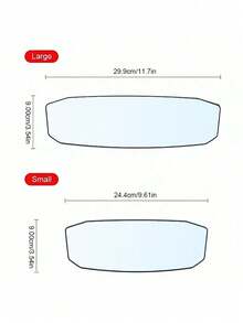 1pc Car Wide Angle Rearview Mirror/Interior Rearview Mirror, Car Reverse Mirror Wide Angle Curved Mirror, Suitable For All Car Models, Increase Field Of View Reduce Blind Spots, Universal High Definition Clip-On Panoramic Rearview Mirror, Car Accessories - A - View 6