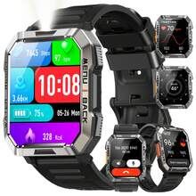 Blackview 2026升級版男士智能手錶,具備睡眠分析監測、藍牙無線通話、訊息通知、電池續航、心率、睡眠、血壓與血氧監測功能,內建LED手電筒、指南針及1條可替換錶帶 - 查看 13