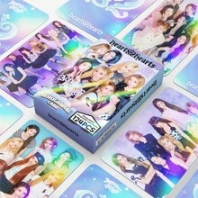 1PC 124pcs Hearts2Hearts Single Star K-POP Merchandise LOMO Collection Holographic Photocard - A - View 7
