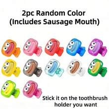2/4/6pcs Creative Travel Toothbrush Holder Set With Portable Transparent Covered Storage Box, Suitable For Home And Travel, Helps Keep Toothbrush Bristles Clean And Hygienic, Ideal For Bathroom Use - Multicolor - View 14