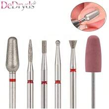 DeDryDS 6件組鑽石砂指甲锉鑽頭角質層拋光磨頭 電動美甲組 用於去除壓克力指甲與凝膠指甲－家用沙龍適用 - 彩色 - 查看 2