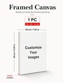 Customizable Wooden Frame Canvas Wall Art - Personalized Family Portraits And Action Photos, Printing, Suitable For Living Room, Bedroom Or Home Office Decor, Cozy Room Accent, Quality Reproduction Framed Canvas Painting - Multicolor - View 19