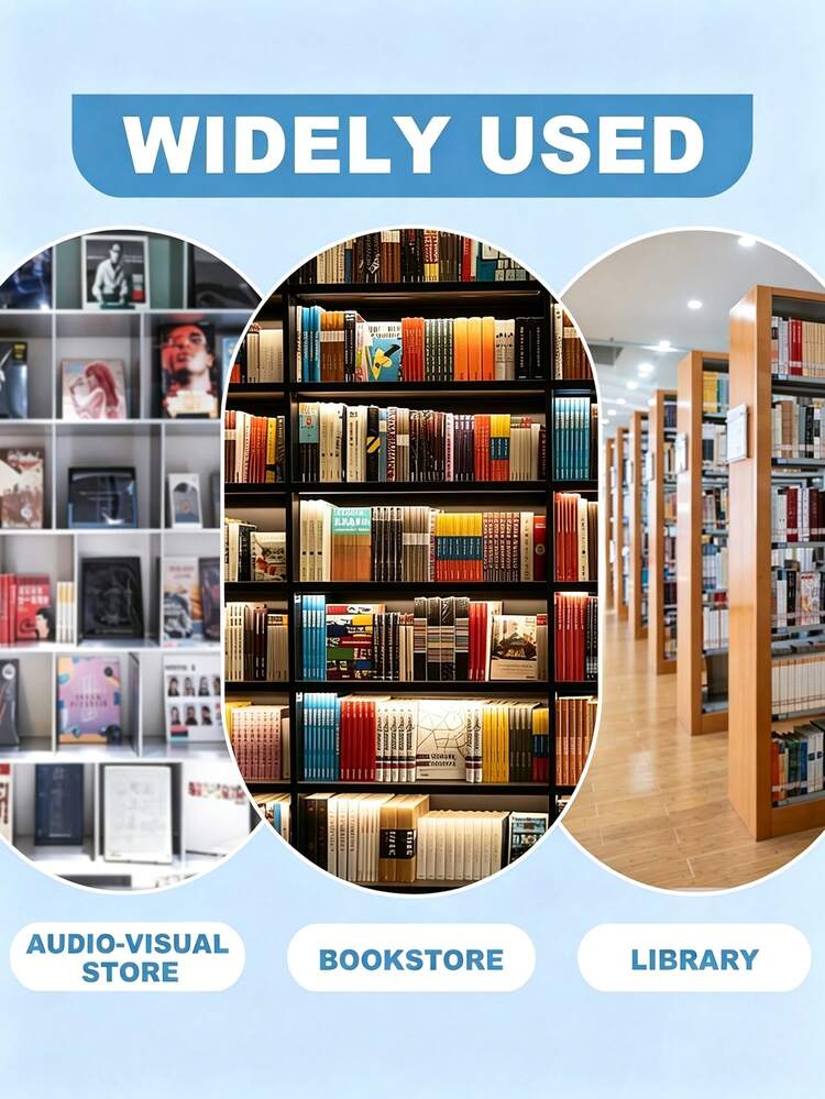 8pcs Acrylic Book Display Stand Adjustable Transparent Book Display Rack Easel Holder Suitable For Home Office Back To School Library Bookshelf Manga Collection Album CD Magazine Postcard Artwork - Multicolor - View 9