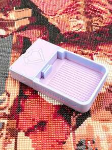 Stackable Diamond Painting Tray With Storage Box, Multi-Color Diamond Sorting Tray With Snap Lid, Leak-Proof Bead Storage Box, Diamond Painting Craft Tool Set, Rhinestone Storage Accessories, Handmade DIY Supplies - A - View 13