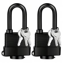 [2pcs/Set]Waterproof Padlock With Keys, Outdoor Rust-Proof Padlock, 40mm Heavy Duty Steel Padlock, Suitable For School, Gym Locker, Garage, Fence, Shed, Yard - Multicolor - View 11