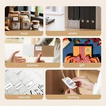 Marklife P50 White Thermal Label Maker, Inkless Printer, Portable Wireless Label Printer For Barcode, QR Code, Jewelry, Retail Clothing Tag, Labeling, Home, Office, Compatible With Phone Android, IOS, With 1 Roll Sticker - Multicolor - View 11
