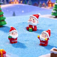 3CM Mini Santa Claus Resin Figurine, Christmas Aquarium Fish Tank Decoration, DIY Micro Landscape Fish Tank Water Scene Decor - Happy Aquarium - View 5