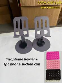 1pc Aluminum Alloy Phone Stand, Waterproof, 360° Rotating Design, Foldable And Adjustable, Suitable For Desk And Bedside Table, Non-Slip Base - Perfect Gift For All Seasons, Gold Phone Stand, Desktop Loose Phone Stand, Rotatable And Foldable, Portable Stand For Live Streaming And Video Watching, Metal Foldable Phone Stand, 360° Adjustable, Live Streaming Desktop Loose Stand, Suitable For Office And Holidays, Compact And Portable Accessory - A - View 17