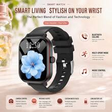 ZhiKexing Smart Watch dengan Layar HD 2,01 Inci, Kontrol Kamera, Pemutaran Musik, Panggilan Nirkabel, Berbagai Mode Olahraga, Pengingat Gaya Hidup Sedentari, dan Fungsi Lainnya, Cocok Sebagai Hadiah untuk Keluarga, Teman, Pasangan, Kompatibel dengan Android dan iOS - View 2