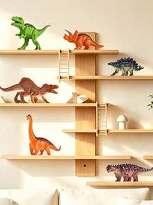 1 Set Mainan Model Hewan Realistis Dunia Dinosaurus Triceratops, Stegosaurus, Tyrannosaurus Rex, Cocok Untuk Kembali ke Sekolah, Pengajaran, Paket Hadiah Pesta, Hadiah Ulang Tahun - MultiWarna - View 2