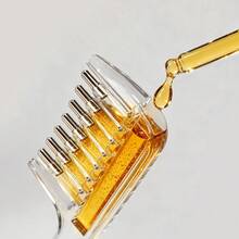 2pcs Hair Root Essence Applicator Comb, Transparent Crystal Liquid Dispensing Massage Comb, Portable Scalp Oil Application Tool, Unisex, No Essential Oil Included, With Liquid Tube - Clear - View 8