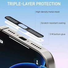 1 Set Metal Speaker Anti‑Dust Mesh For IPhone 16/17 Series, Adhesive Dust Net Stickers With Wet & Dry Cleaning Wipes, Phone Speaker Protection Accessories - Multicolor - View 8