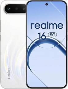 Realme 16 5G 智慧型手機 6550mAh 電池，6GB RAM 256GB ROM/8GB RAM 256GB ROM，AMOLED 螢幕 120Hz，60W 快充，IP69 防水，Android 16 - 白色 - 查看 3