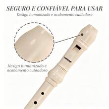 FLAUTA DOCE de 8 FUROS SOPRANO GERMÂNICA YRS-23 EM DÓ (C) Para adultos Ou Infantil Que Estejam Desenvolvendo Interesse Pela Flauta Doce - Damasco - Visão 7
