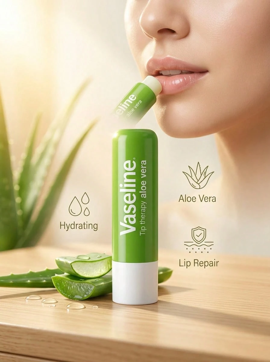Vaseline عصا العناية بالشفاه - الصبار من فازلين للجنسين - بلسم شفاه 0.16 أونصة - الألوفيرا - مشاهدة 1