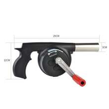 Manual Crank Blower, Lightweight And Durable, For Quick Ignition/Accelerated Combustion - Black - View 5
